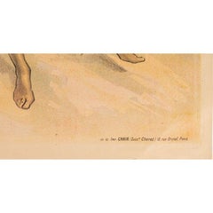 Original Art Nouveau Poster, Cheret, Grevin Wax Museum Paris, Exhibition, c.1900