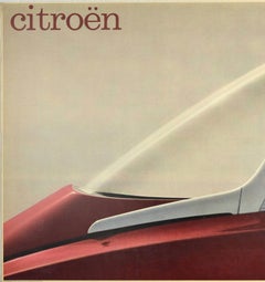Original Vintage Poster Citroen DS Car Ad Futuristic Space Age Design Photograph