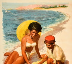 Original Vintage Poster Come To Yugoslavia Adriatic Coast Sea Summer Travel Art