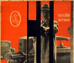 Original Vintage Poster Continental Travel Guides Road Map Atlas Car Manual Book