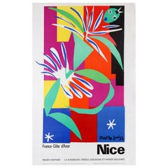 Original Vintage Poster Cote d'Azur Nice Musee Matisse Museum La Danseuse Creole