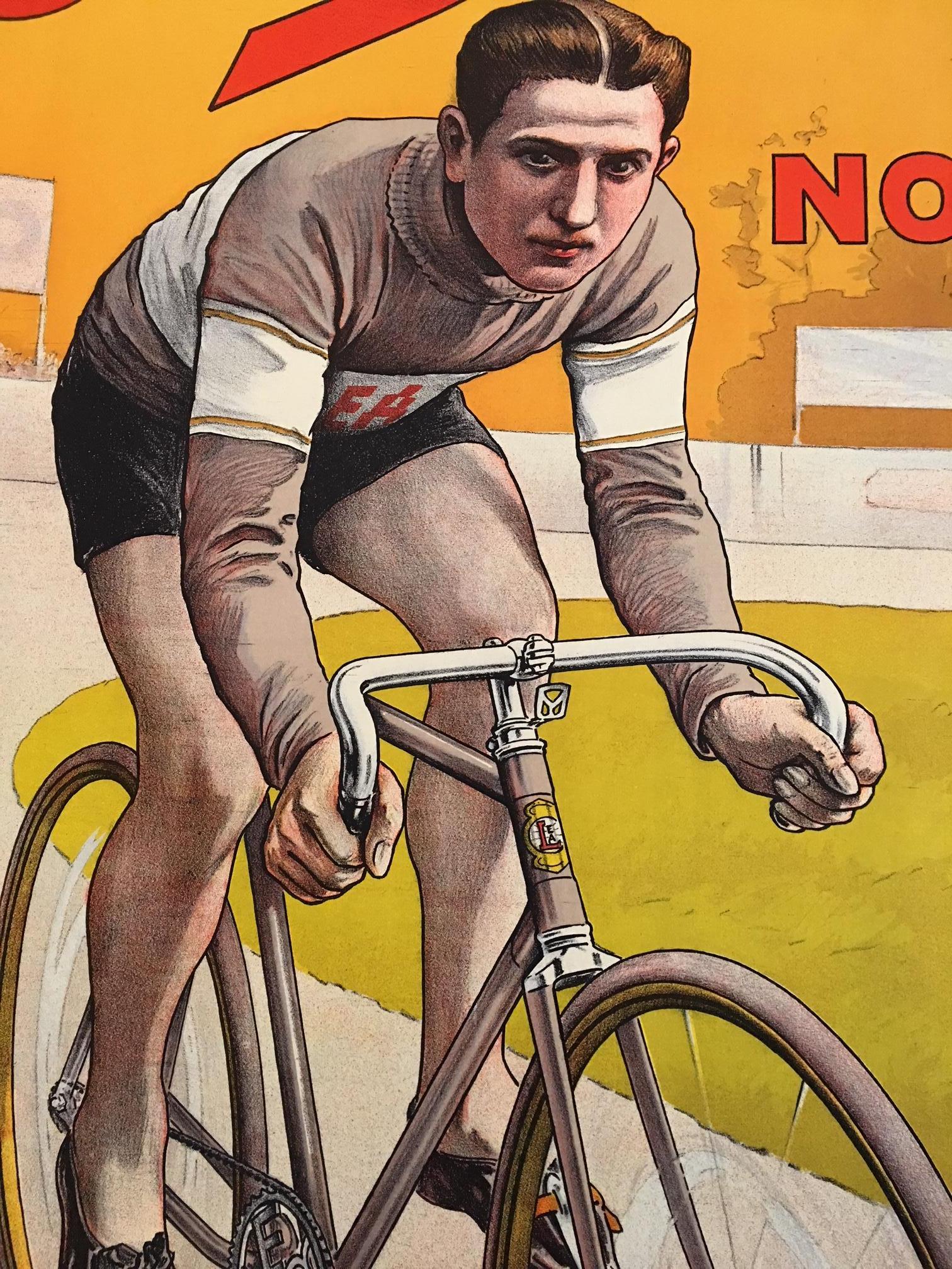 Original vintage poster, Cycles Lea et Norma, 1920

Artist: Anonymous

Rare poster: 110 x 74 cm

Format: Linen backed.