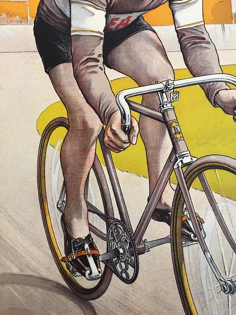Original Vintage Poster Cycles Lea et Norma 1920 Bicycle Lithograph