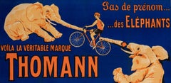 Original Vintage Poster-Cycles Motos Thomann-Elephant-Bike, 1926