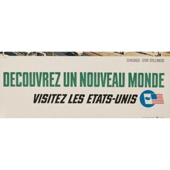 Original Vintage Poster-Discover a New World-Chicago-Illinois-Usa, 1963