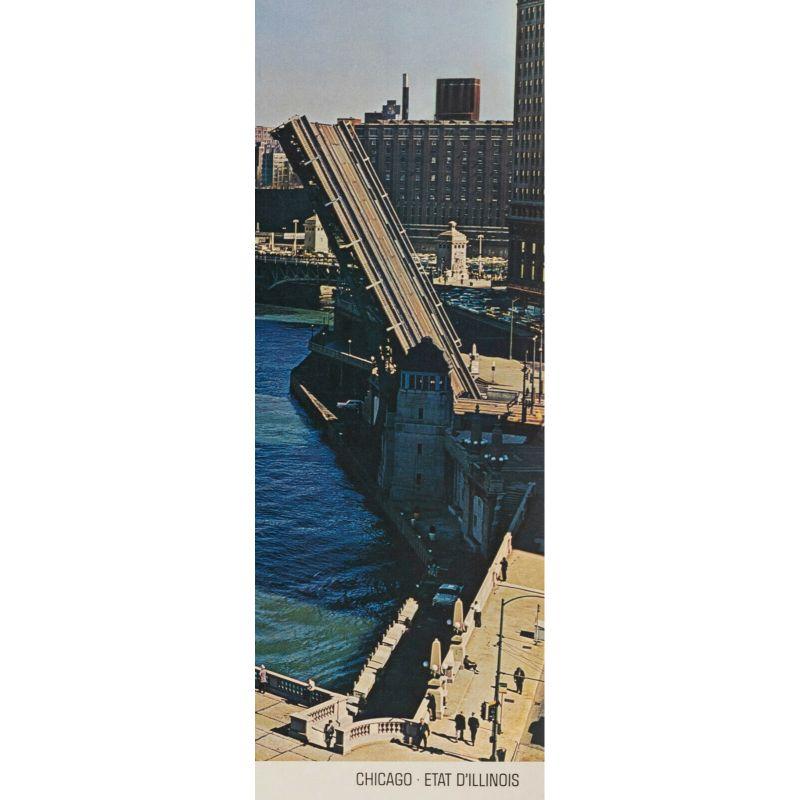 Vintage-Poster, „Discover a New World“, Chicago-Illinois-Usa, 1963 (20. Jahrhundert) im Angebot