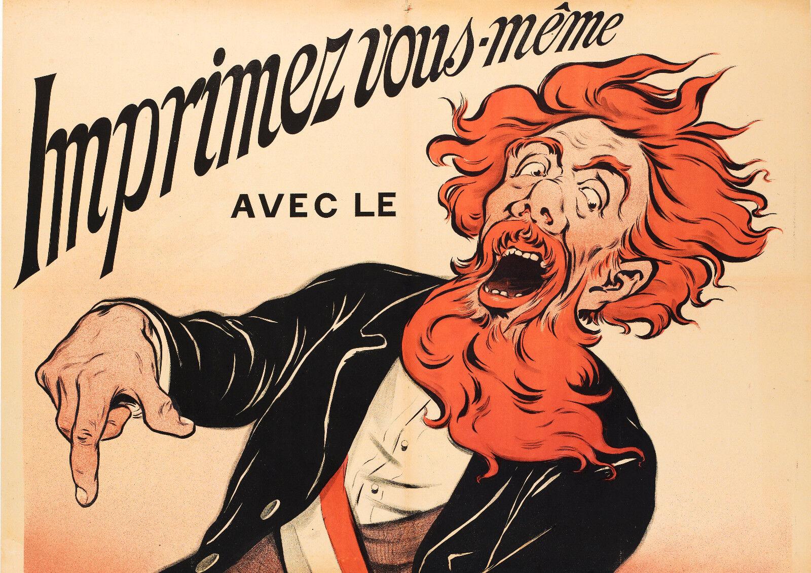 Original Vintage poster-Eugene Ogé-Gestetner Printing Company, 1898

This red haired and bearded member of parliament (representative) is Camille Pelletan, was elected in 1898 president of the Radical-Socialist group in Parliament. He was Minister