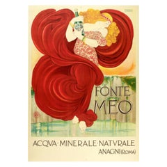 Original-Vintage-Poster-F. Non-Fonte Meo-Acqua Minerale Naturale, 1924