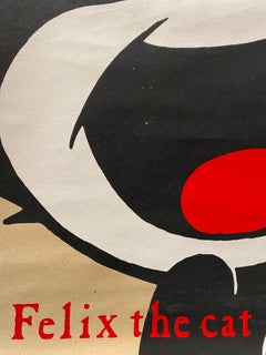 Affiche vintage originale, "Felix the Cat" imprimée sur du papier 100 % recyclé, c. 1990
