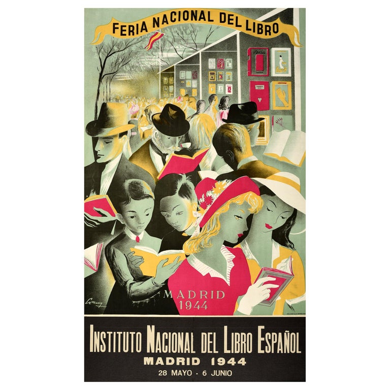 Libro Poster - 3 For Sale on 1stDibs | libro poster from the holiday, poster  libro, plakat libro
