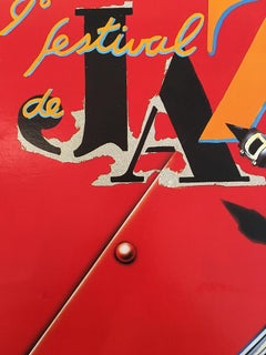 Original Vintage Poster Festival de Jazz 1988 French Lithograph for Jazz