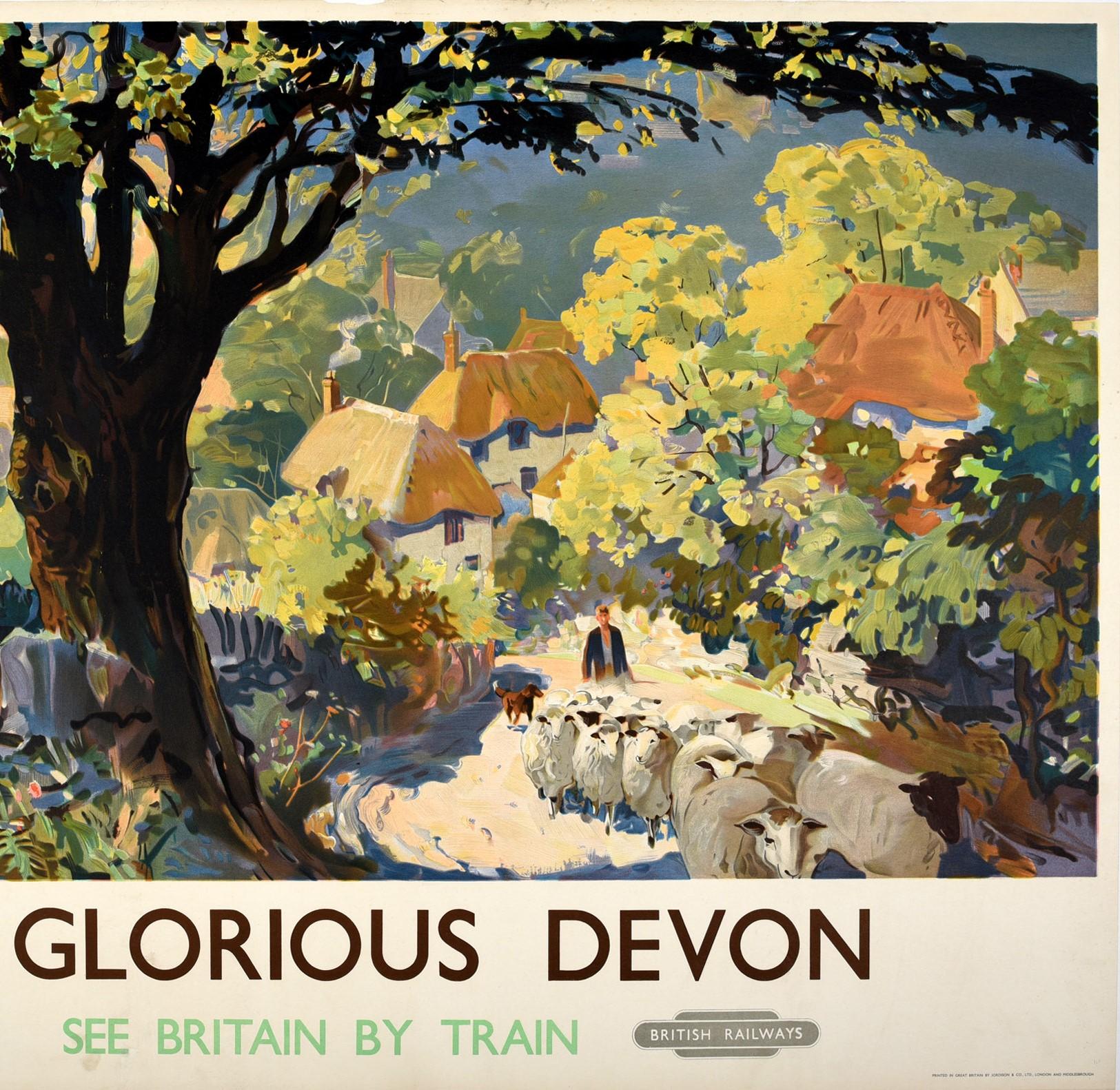 Affiche originale d'époque pour Glorious Devon British Railways See Britain By Train Bon état - En vente à London, GB