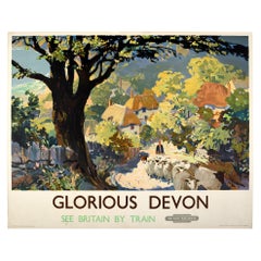 Original Vintage Poster for Glorious Devon British Railways See Britain By Train