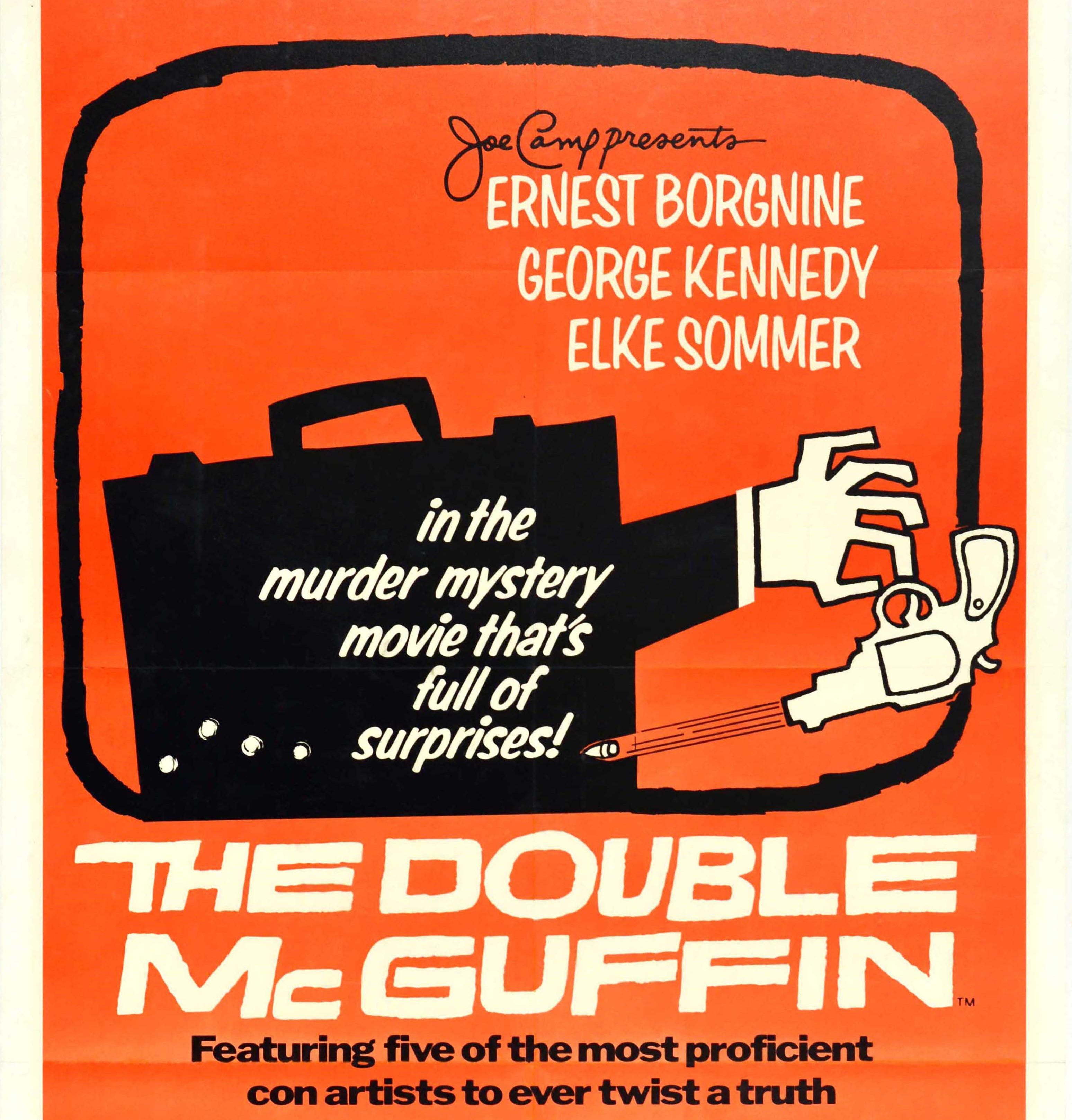 Affiche vintage d'origine pour le film The Double McGuffin Con Artists Murder Mystery (Le Double McGuffin Con) État moyen - En vente à London, GB