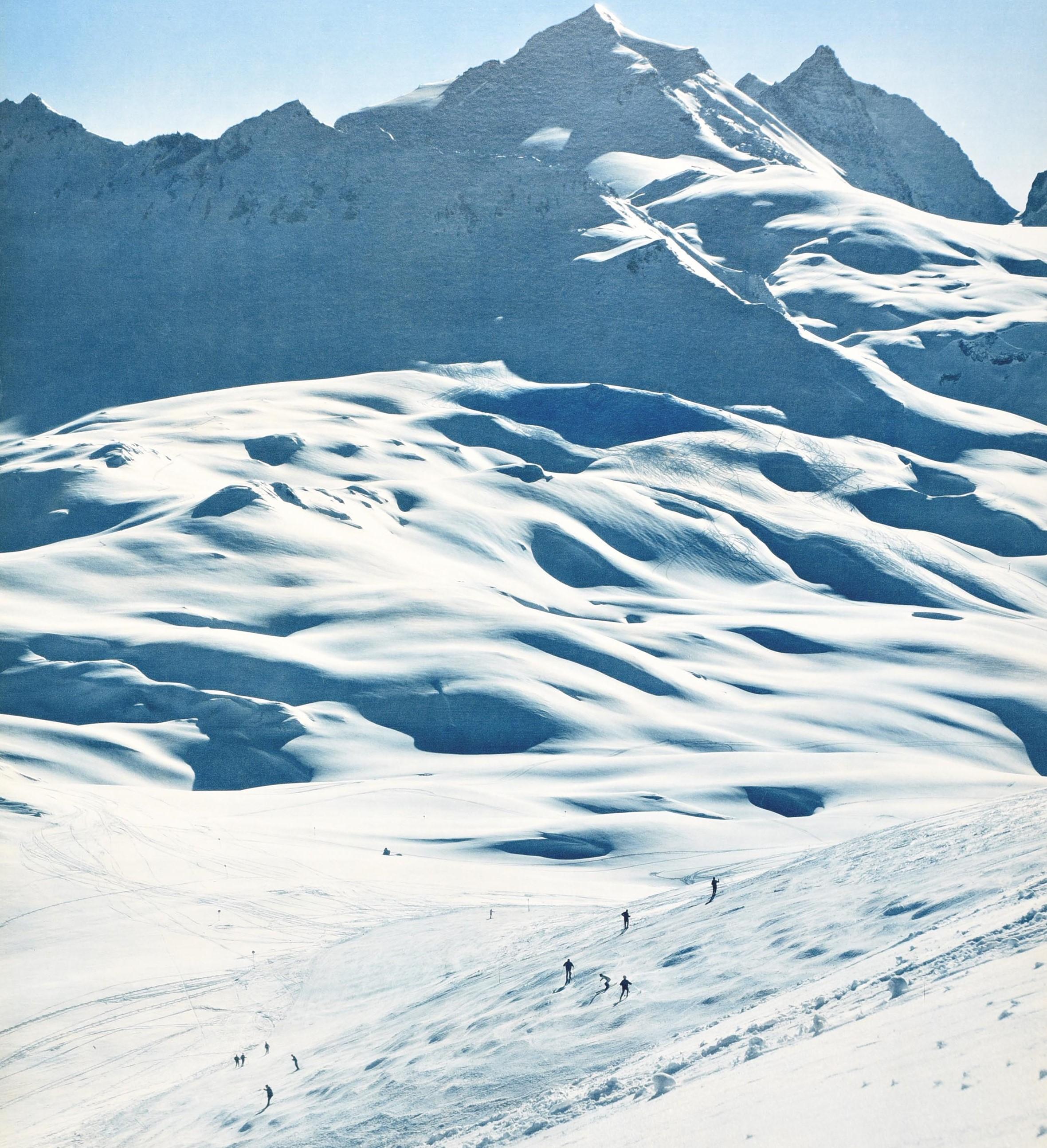 Français Affiche vintage d'origine pour le Val D'Isere, Savoie, France, Sport d'hiver, Ski, Voyage