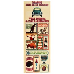 Original Vintage Poster For Volkswagen Beetle 12 Million VW Car Advertising Art