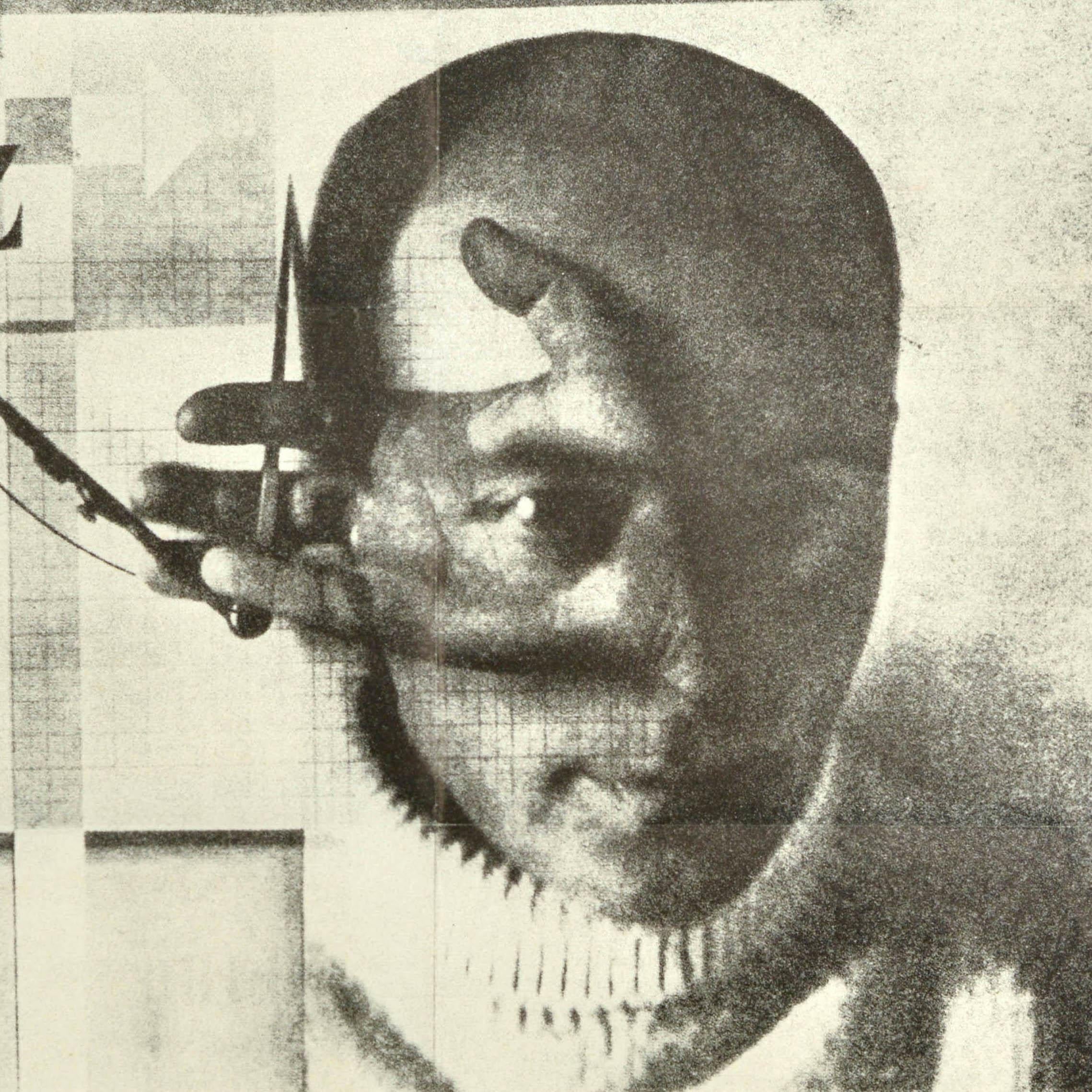 Originales Vintage-Ausstellungsplakat für Fotografie 1929 Ruckblick auf die legendäre Werkbundausstellung in Stuttgart Fotoforum Kassel / Photography 1929 Review of the legendary Werkbund exhibition held at the Gesamthochschule Kassel university
