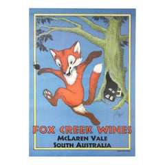Original Vintage Poster Fox Creek Wines McLaren Vale South Australia Drink Ad