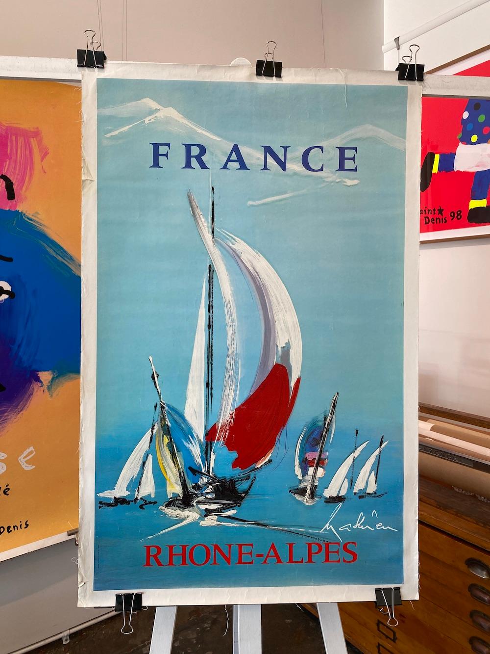 French Original Vintage Poster 'France' by Mathieu Georges  For Sale