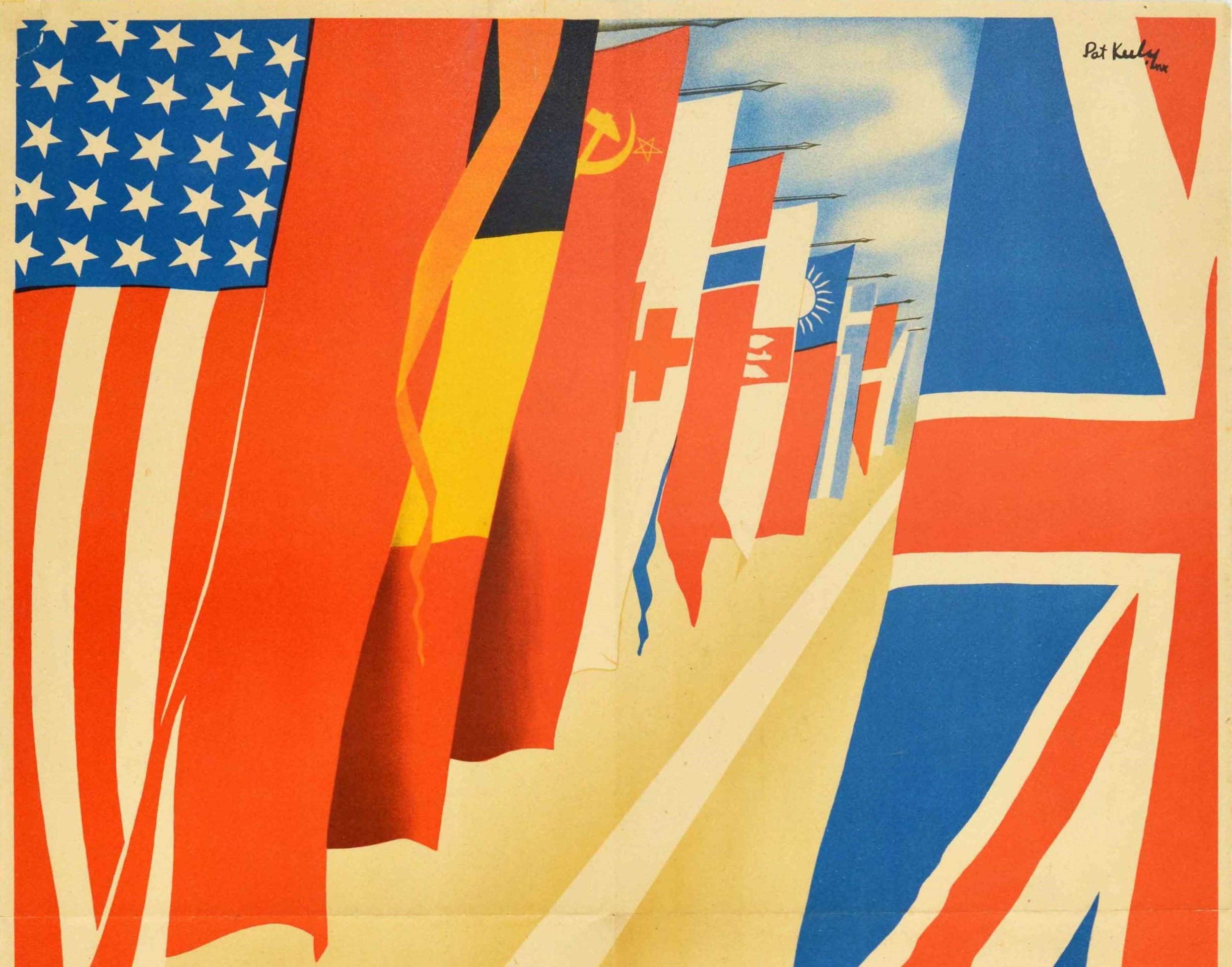 Original-Vintage-Poster Free Holland, „Frei Holland“, „Die Soldaten der Allies“, WWII (Niederländisch) im Angebot
