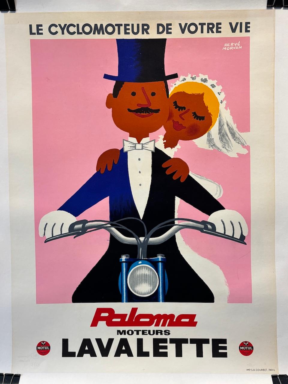 Metà XX secolo Poster originale d'epoca, Herve Morvan 