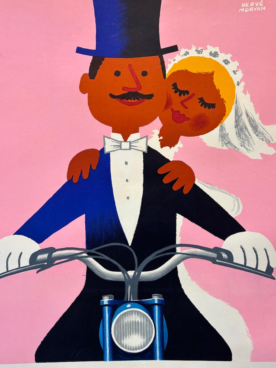 Lino Poster originale d'epoca, Herve Morvan 