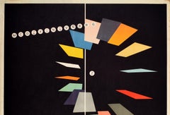 Original Vintage Poster Hispano Olivetti Lexicon 80 Typewriter Midcentury Modern