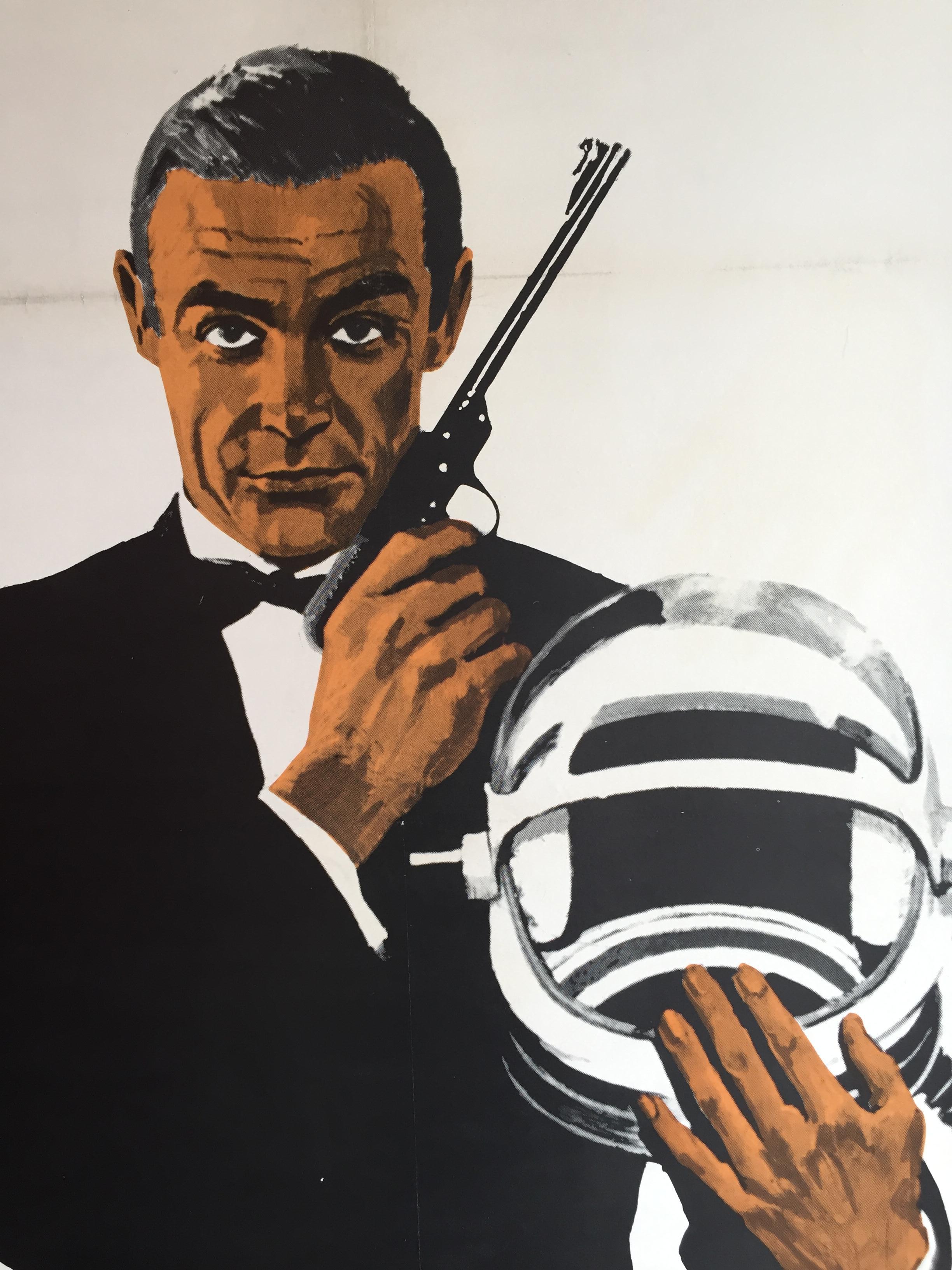 Original vintage poster James Bond – Sean Connery 1967 film 'You Only Live Twice'.

Very rare, original vintage poster featuring Sean Connery as James Bond for the 1965 film, 'You Only Live Twice', the fifth film in the James Bond series. This