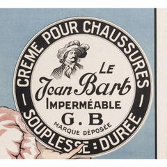 Original Vintage Poster-Jean Bart Shoe Polish-Corsair-Pirate-Boot, c. 1930