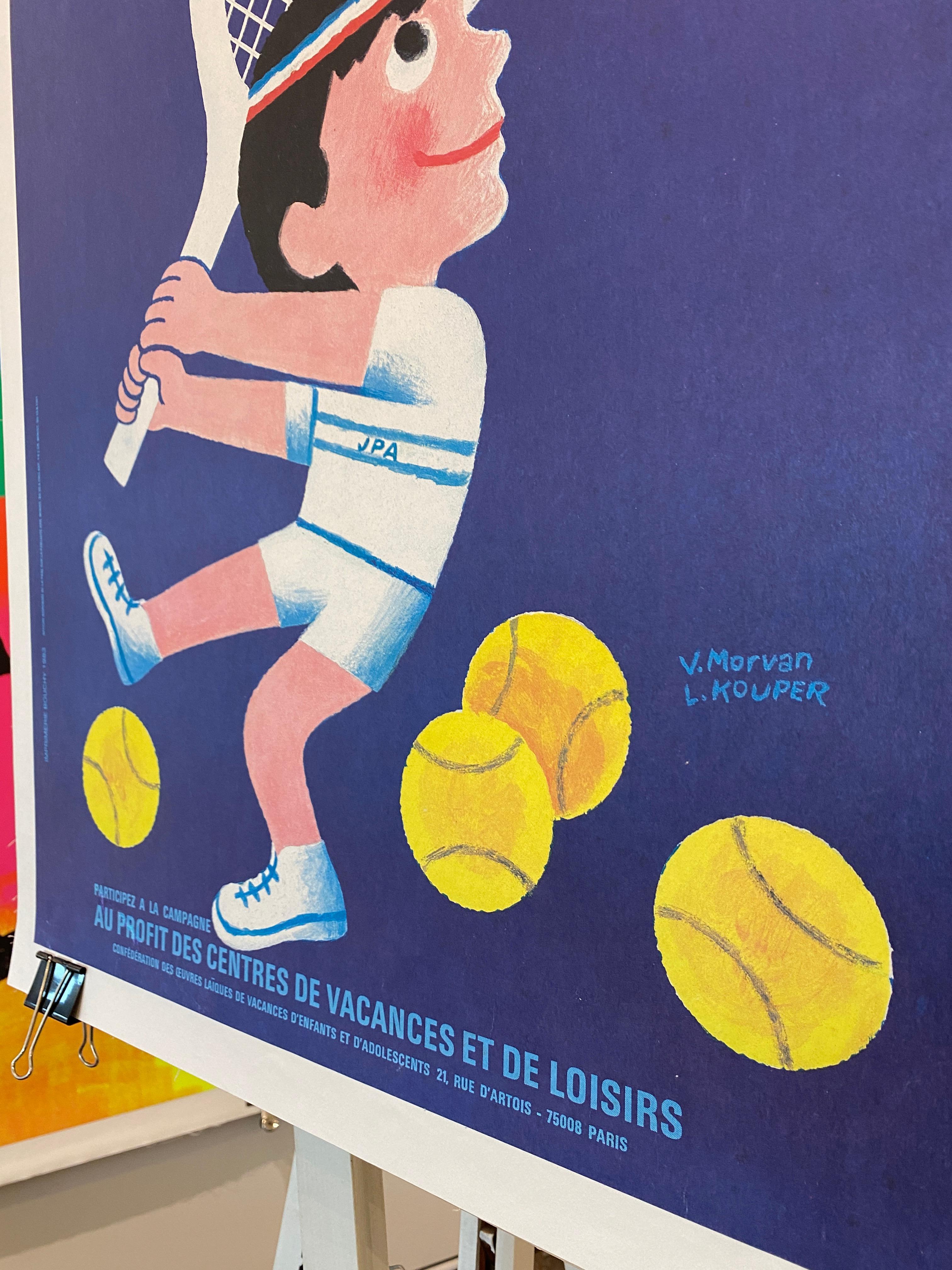 Francese Poster originale d'epoca, 'Jeunesse Au Plein Air' C. 1980 A.Morvan & L.C. in vendita