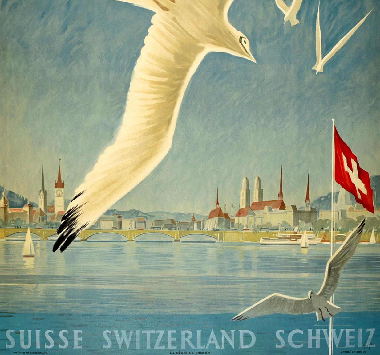 switzerland vintage poster