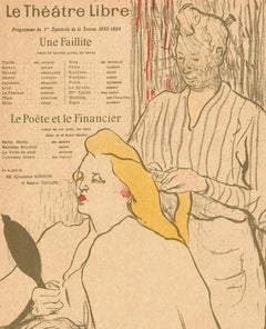 Lautrec, Original Theatre Program, La Coiffure, Théâtre Libre, Ukiyo-e, 1893