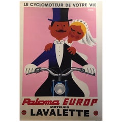 Original Vintage Poster, Lavalette Paloma, Herve Morvan, 1959