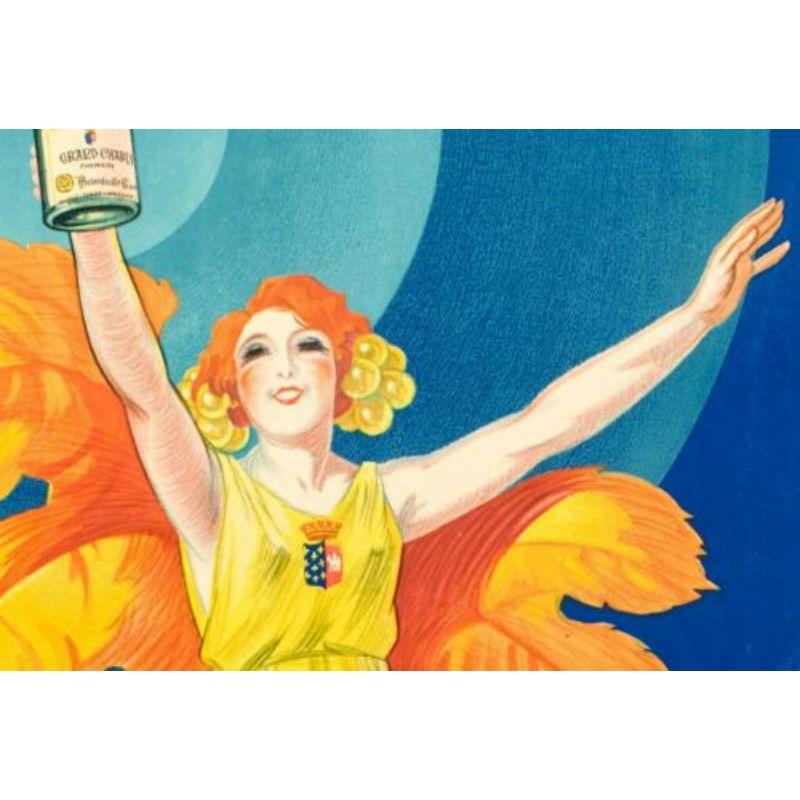 French Henry Le Monnier, Original Vintage Wine Poster, La Chablisienne, Burgundy, 1926