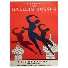 Original Vintage Poster Les Bellet Russes by Villemot