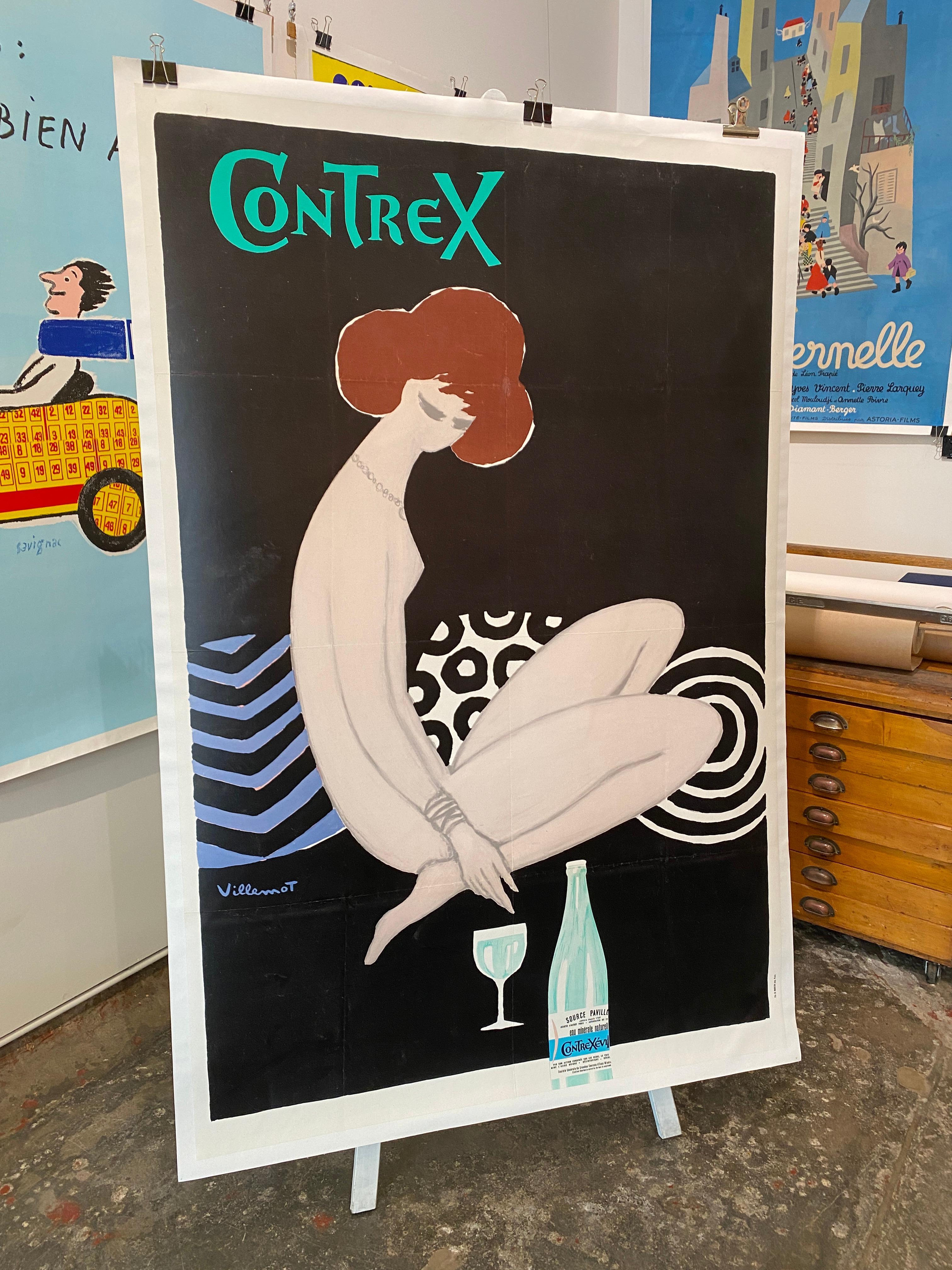 Fine XX secolo Poster originale d'epoca, Loto, di Savignac in vendita