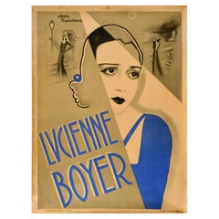 Original Vintage Poster Lucienne Boyer Jean Tranchant Queen Of Paris Nightlife