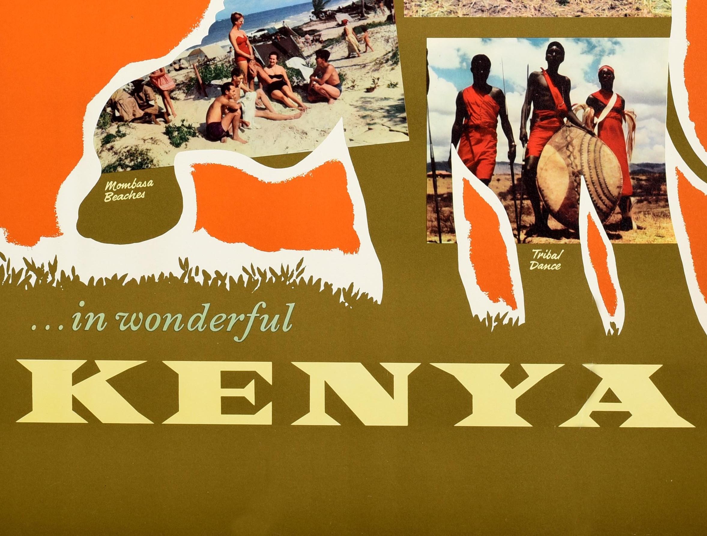 kenya travel poster