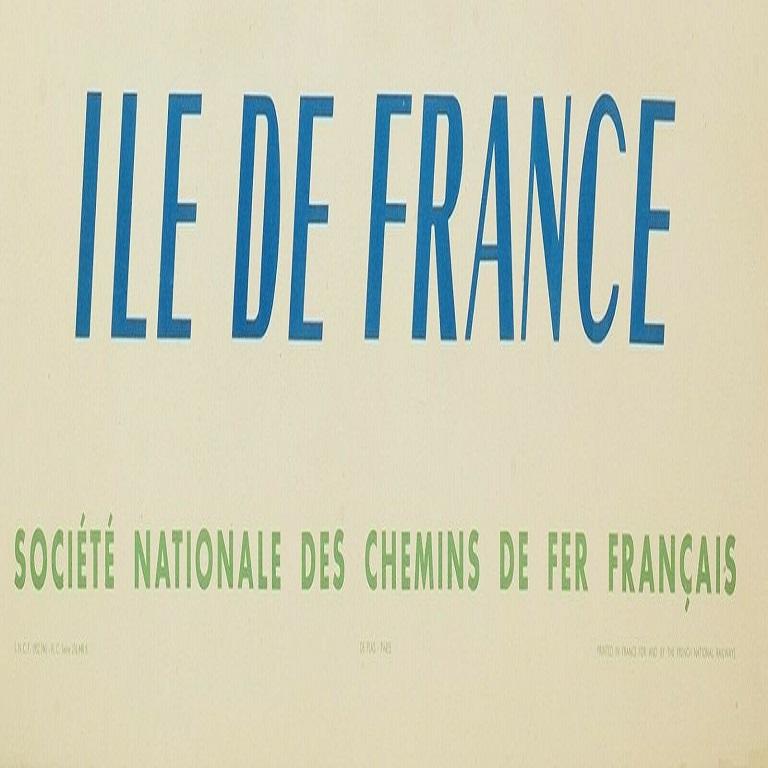 Original Vintage Poster-Marc Saint-Sa'Ens-Ile De France-Versailles, 1952 In Good Condition For Sale In SAINT-OUEN-SUR-SEINE, FR