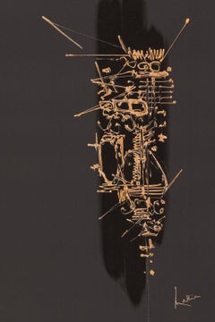 Georges Mathieu, Affiche originale d'une compagnie aérienne, Air France, Espagne, 1967