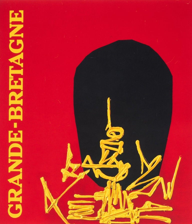 Georges Mathieu, Original Vintage Airline Poster, Air France Great ...