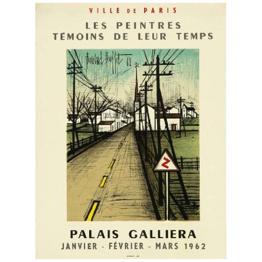 Original Vintage Poster "Palais Galiera" by Bernard Buffet, 1962 For Sale