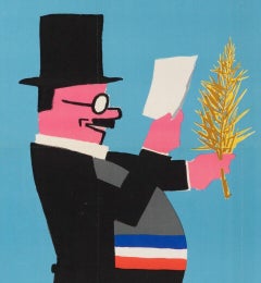 Póster Vintage Original-Paul Colin-frigorífico Bosch-electrodoméstico, 1963