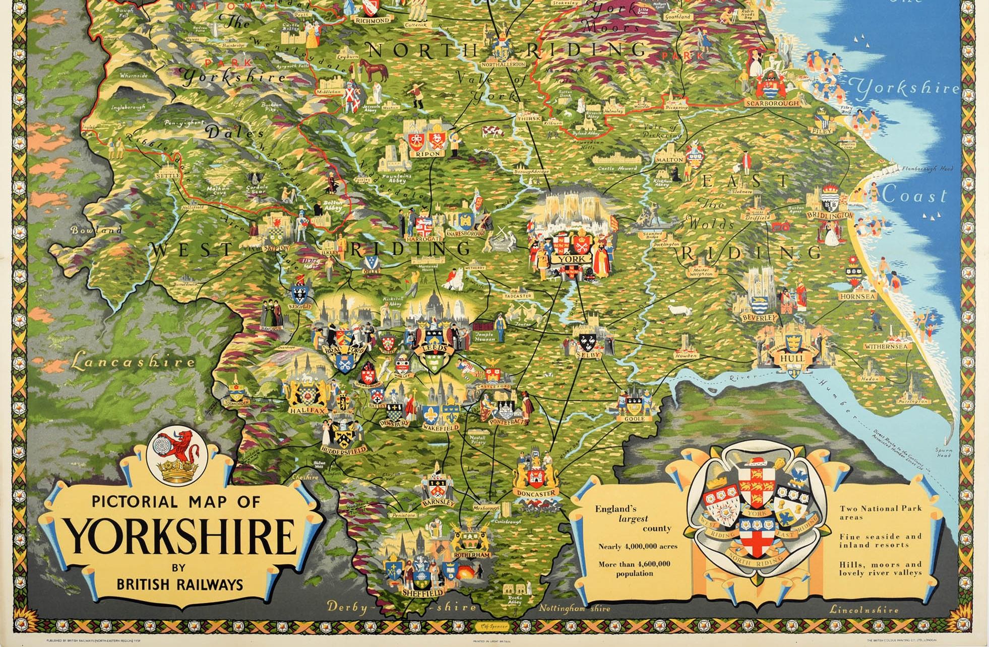 yorkshire map