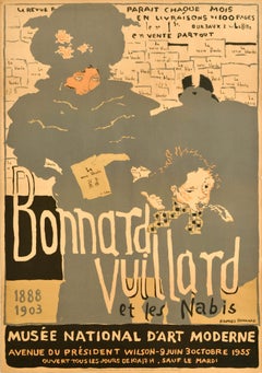 Poster originale d'epoca Pierre Bonnard Vuillard Et Les Nabis La Revue Blanche