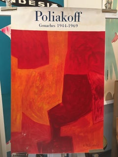 Póster Vintage Original Poliakoff 'Gouaches 1944-1969