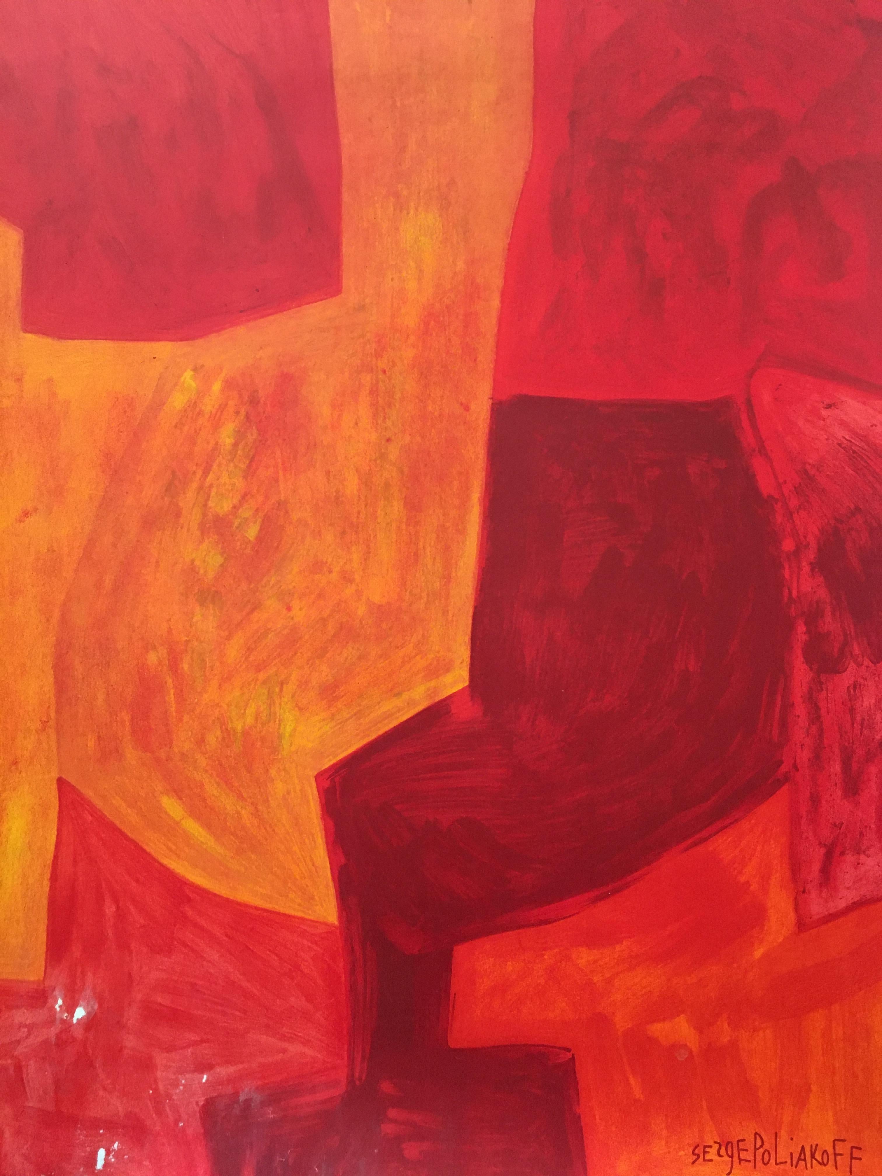 Original Vintage Poster Poliakoff 'Gouaches 1944-1969' im Angebot 1