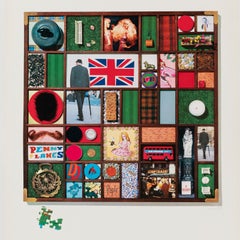 Raymond Pages, Poster originale d'epoca di una compagnia aerea, Air France, Gran Bretagna, 1971