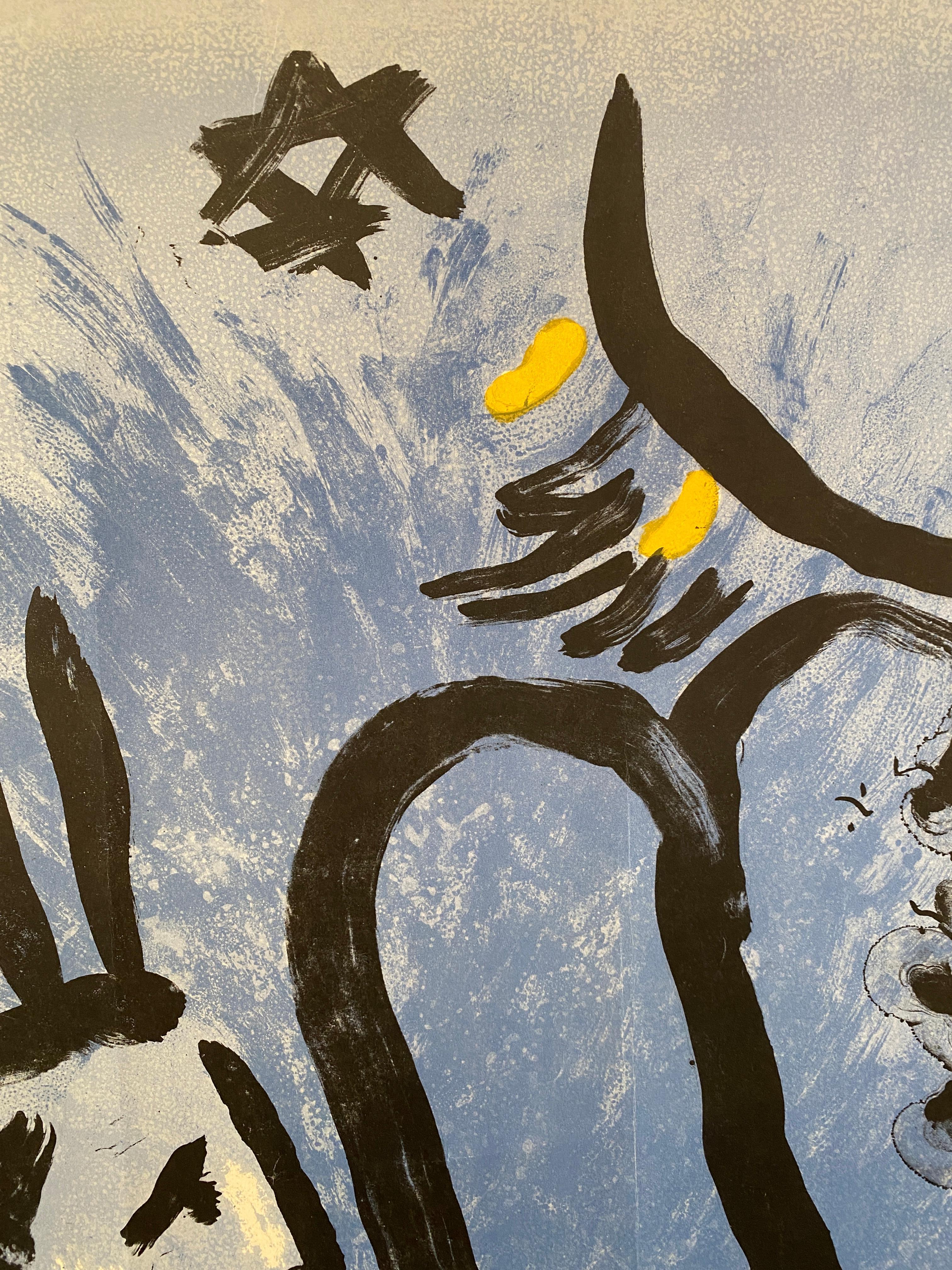 Francese Poster originale d'epoca, Reims - Marc Chagall Musee Des Beaux-Arts Originale 1960 in vendita