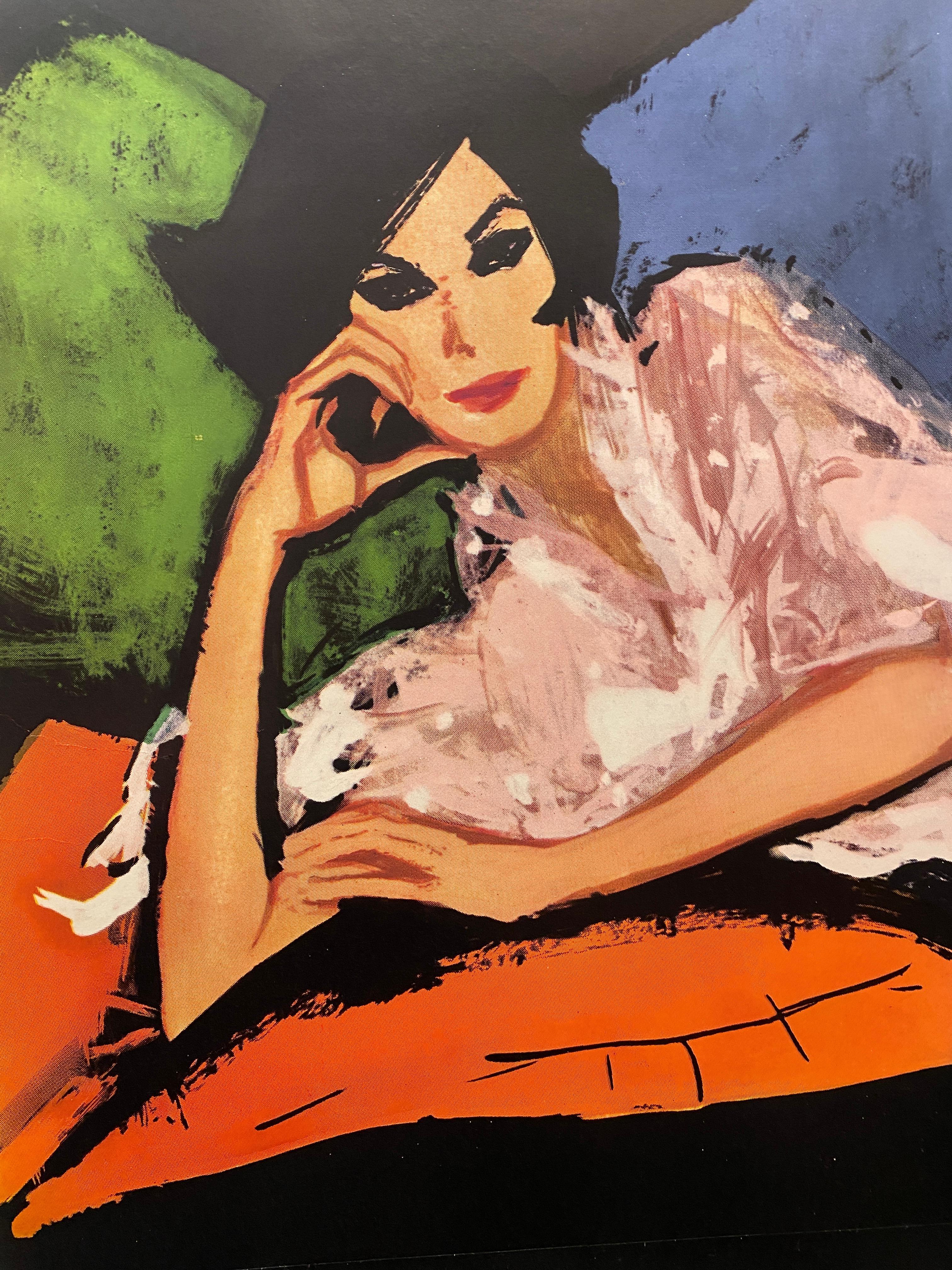 Póster Vintage Original Rene Gruau Biancheria Ortalion Mujer Moda Italiana en venta 4